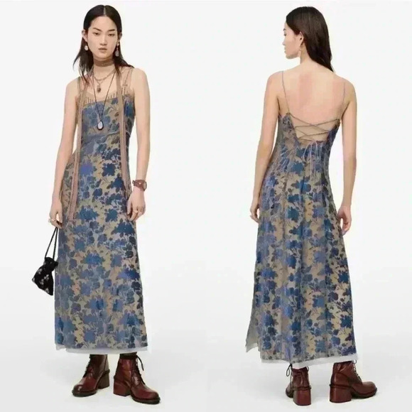 ✨SALE✨Zara Limited Edition Velvet Dress Size M - Picture 10 of 15